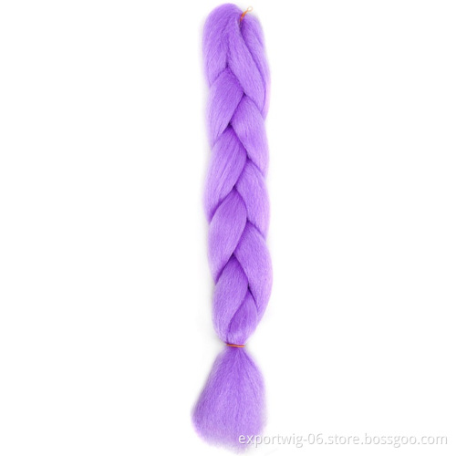 Glowing Jumbo Braiding Hair Extensions Shinny In The Darkness For Halloween Festival Party Cosplay Kids Women Synthetic Braid
